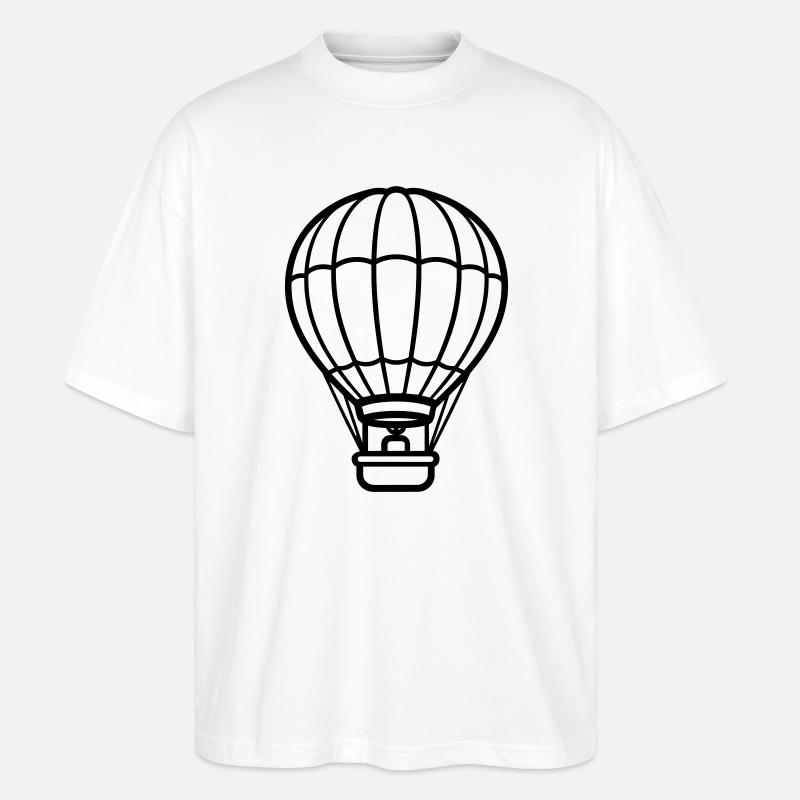 Luftballon - Stanley/Stella Oversized Unisex Bio T-Shirt Blaster 2.0 - Weiß
