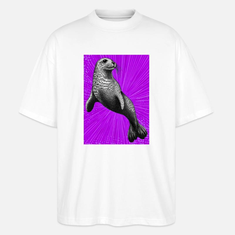Siegel - Stanley/Stella Oversized Unisex Bio T-Shirt Blaster 2.0 - Weiß