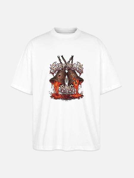 Heavy Metal Christmas - Stanley/Stella Oversized Unisex Organic T-shirt Blaster 2.0 - white