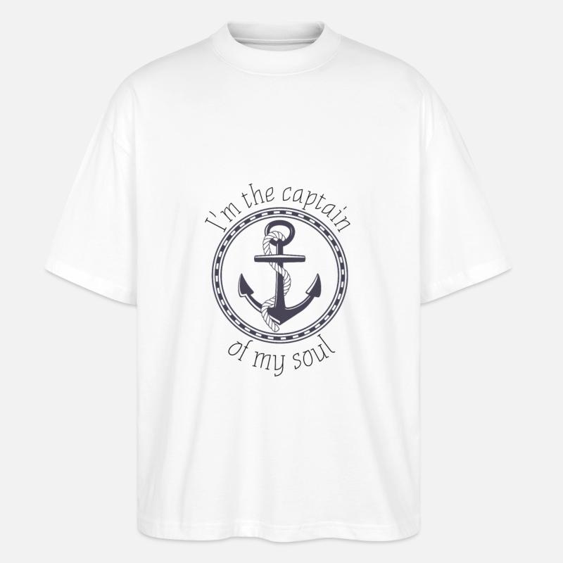 Captain - Stanley/Stella Oversized Unisex Bio T-Shirt Blaster 2.0 - Weiß