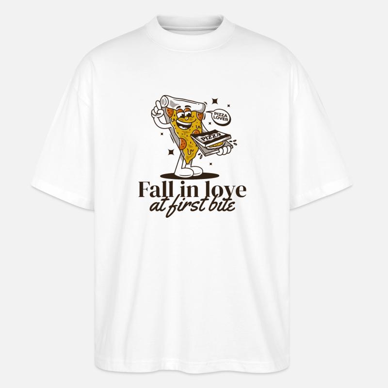 Pizza Comic - Stanley/Stella Oversized Unisex Bio T-Shirt Blaster 2.0 - Weiß