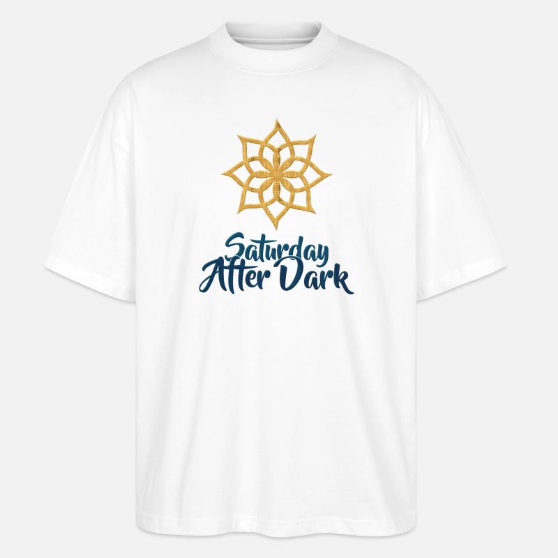 Saturday After Dark - Stanley/Stella Oversized Unisex Bio T-Shirt Blaster 2.0 - Weiß