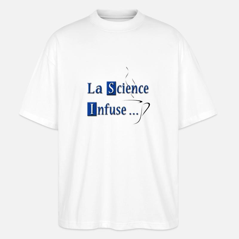 La Science Infuse - T-shirt bio Blaster 2.0 coupe oversize Stanley/Stella Unisexe - blanc
