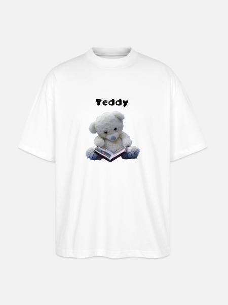Teddy - Stanley/Stella Oversized Unisex Organic T-shirt Blaster 2.0 - white