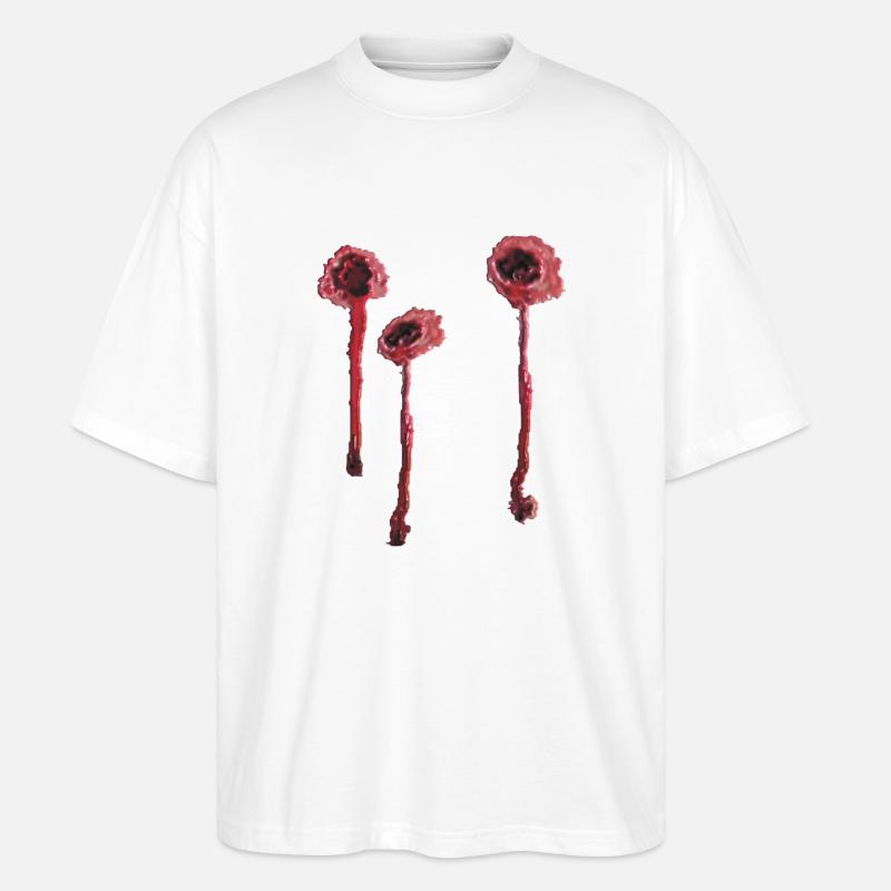 3 Einschusslöcher plastisch - Stanley/Stella Oversized Unisex Bio T-Shirt Blaster 2.0 - Weiß
