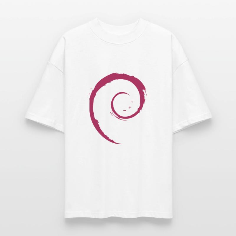 Linux Spiral Operating System PC Gift IT Idea Stanley/Stella Oversized Unisex Organic T-shirt Blaster 2.0