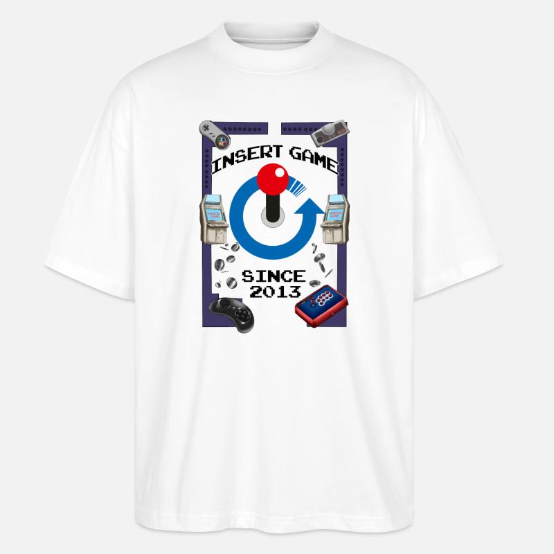 10th Anniversay (Light Design) - Stanley/Stella Oversized Unisex Bio T-Shirt Blaster 2.0 - Weiß
