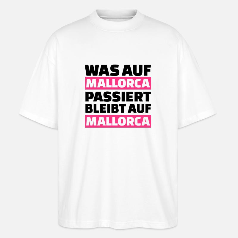 Mallorca - Stanley/Stella Oversized Unisex Bio T-Shirt Blaster 2.0 - Weiß