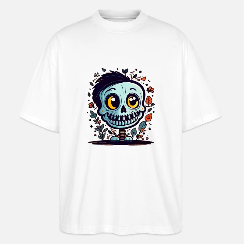Skelett - Stanley/Stella Oversized Unisex Bio T-Shirt Blaster 2.0 - Weiß