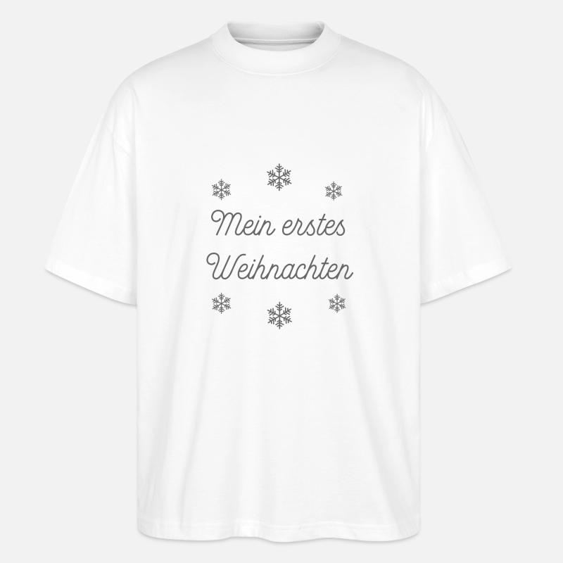 Mon premier Noël - T-shirt bio Blaster 2.0 coupe oversize Stanley/Stella Unisexe - blanc
