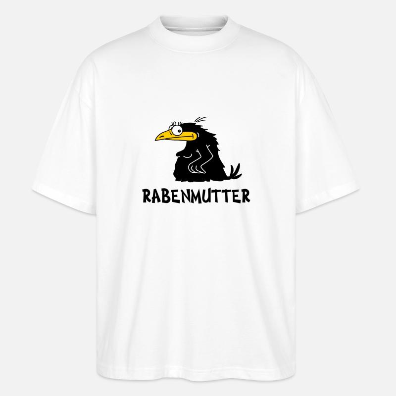 Rabemutter - Stanley/Stella Oversized Unisex Bio T-Shirt Blaster 2.0 - Weiß