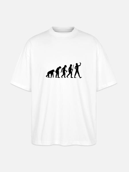 Evolution #Selfie - Stanley/Stella Oversized Unisex Bio T-Shirt Blaster 2.0 - Weiß