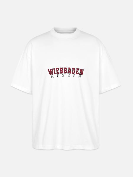 Wiesbaden Hessen - Stanley/Stella Oversized Unisex Bio T-Shirt Blaster 2.0 - Weiß