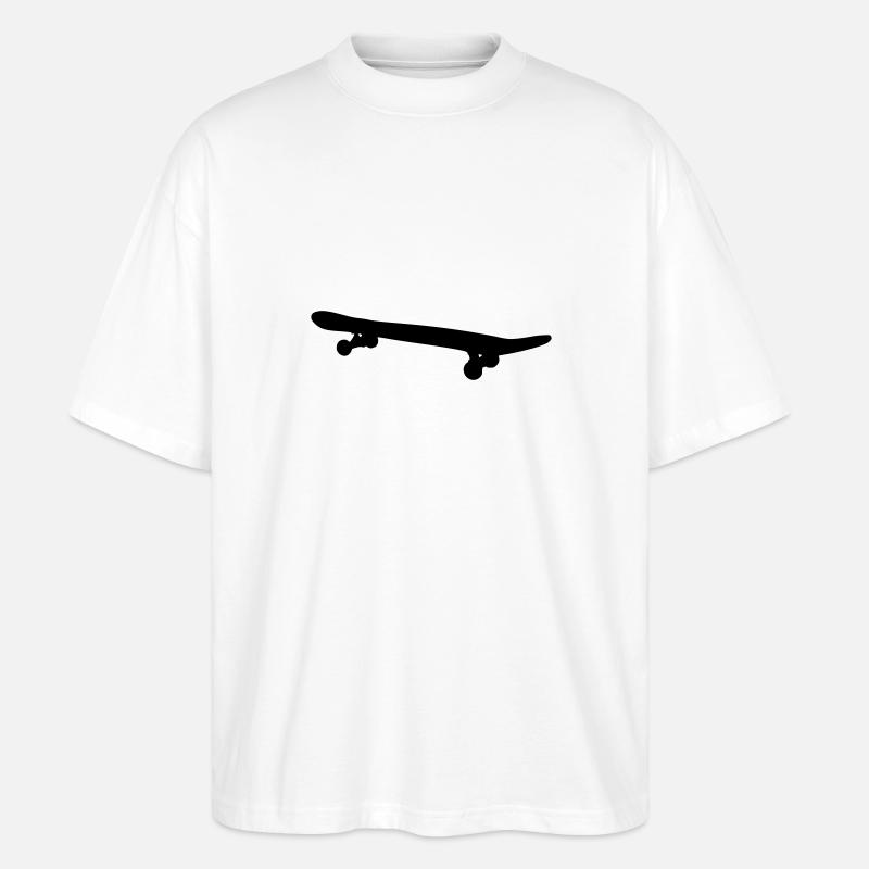 Skateboard - Stanley/Stella Oversized Unisex Bio T-Shirt Blaster 2.0 - Weiß