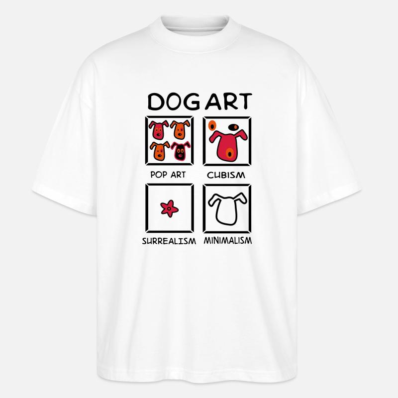 Hund - Stanley/Stella Oversized Unisex Bio T-Shirt Blaster 2.0 - Weiß