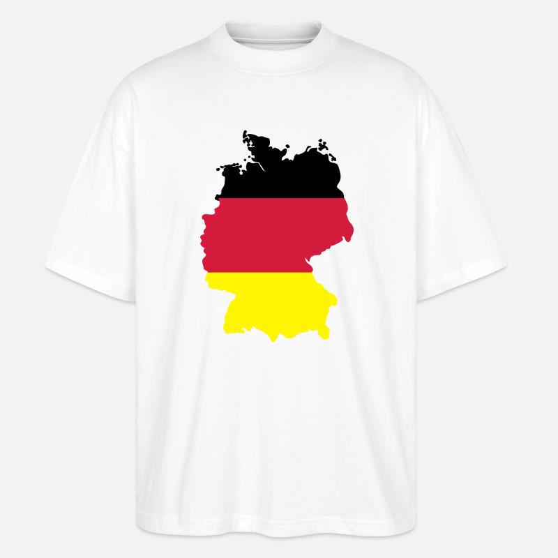 Deutschland - Stanley/Stella Oversized Unisex Bio T-Shirt Blaster 2.0 - Weiß