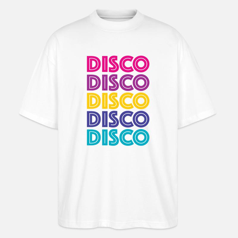 Disco Disco Disco - Stanley/Stella Oversized Unisex Bio T-Shirt Blaster 2.0 - Weiß