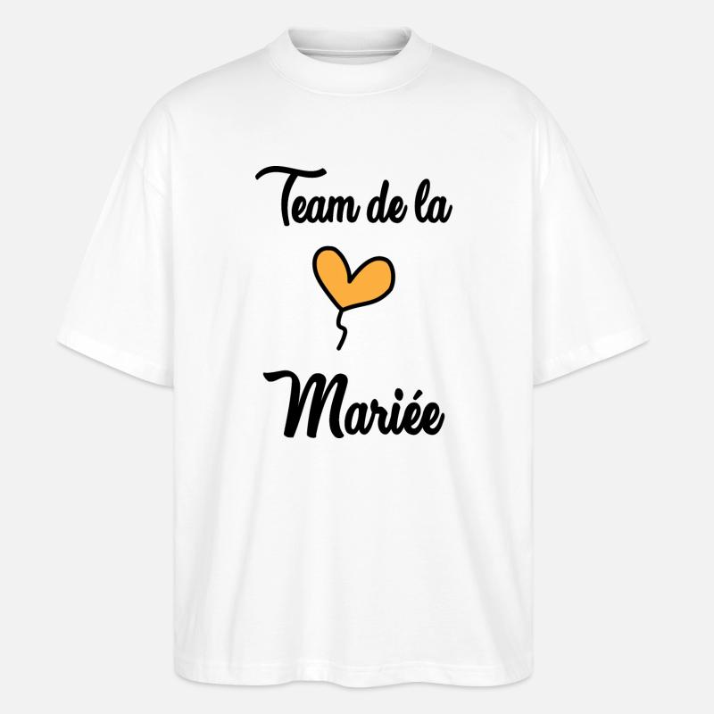 BRAUT-TEAM - Stanley/Stella Oversized Unisex Bio T-Shirt Blaster 2.0 - Weiß