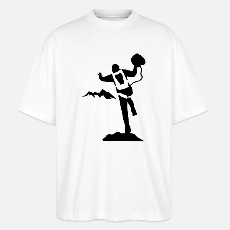 BASE jumping - Stanley/Stella Oversized Unisex Bio T-Shirt Blaster 2.0 - Weiß