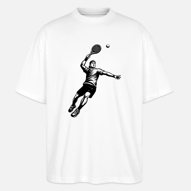 Déclaration directe de padel - T-shirt bio Blaster 2.0 coupe oversize Stanley/Stella Unisexe - blanc