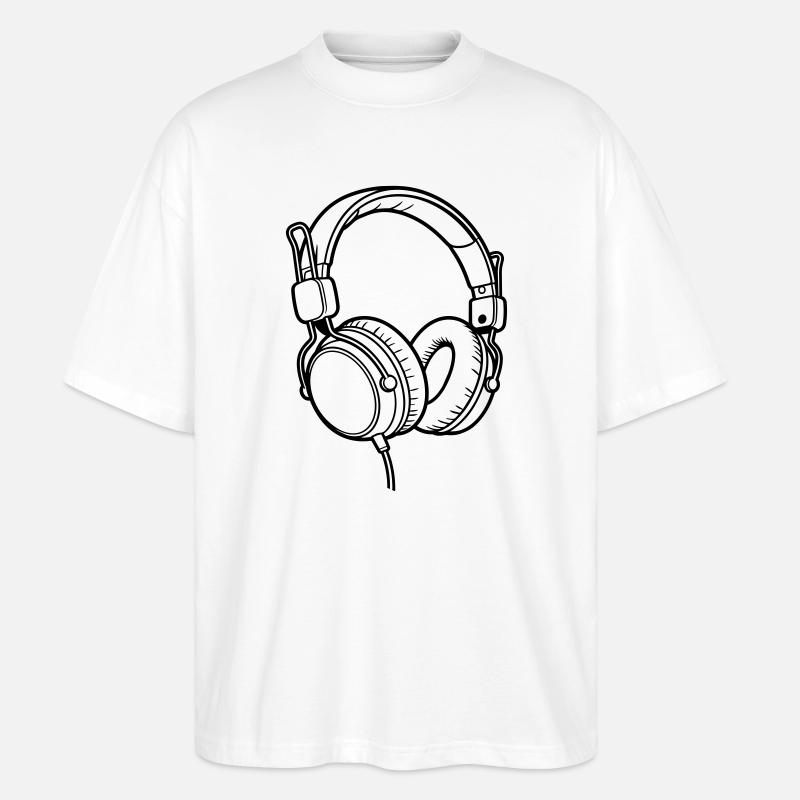 Kopfhörer - Stanley/Stella Oversized Unisex Bio T-Shirt Blaster 2.0 - Weiß