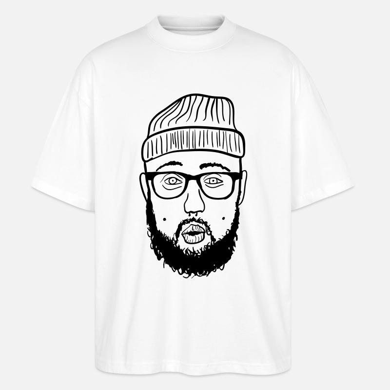 Hipster - Stanley/Stella Oversized Unisex Bio T-Shirt Blaster 2.0 - Weiß