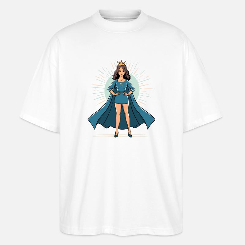 Super Mama - Stanley/Stella Oversized Unisex Bio T-Shirt Blaster 2.0 - Weiß