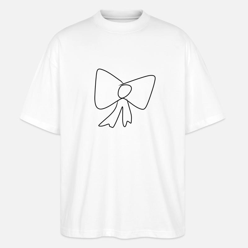 Loop Icon Pattern - Stanley/Stella Oversized Unisex Organic T-shirt Blaster 2.0 - white