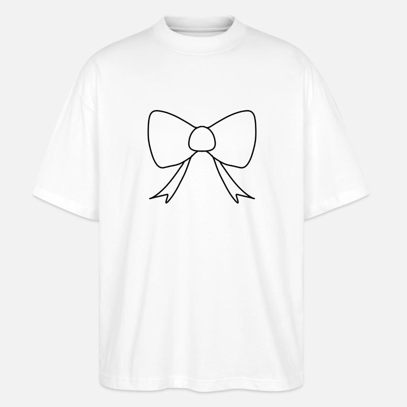 Loop icon shape - Stanley/Stella Oversized Unisex Organic T-shirt Blaster 2.0 - white