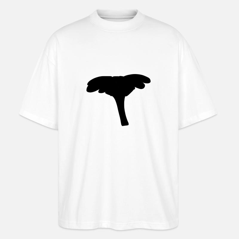 Blume Symbol pflanze form - Stanley/Stella Oversized Unisex Bio T-Shirt Blaster 2.0 - Weiß