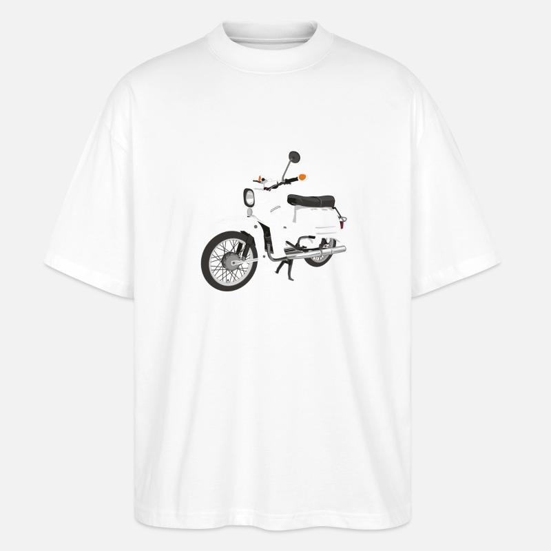 Simson Schwalbe - Stanley/Stella Oversized Unisex Bio T-Shirt Blaster 2.0 - Weiß