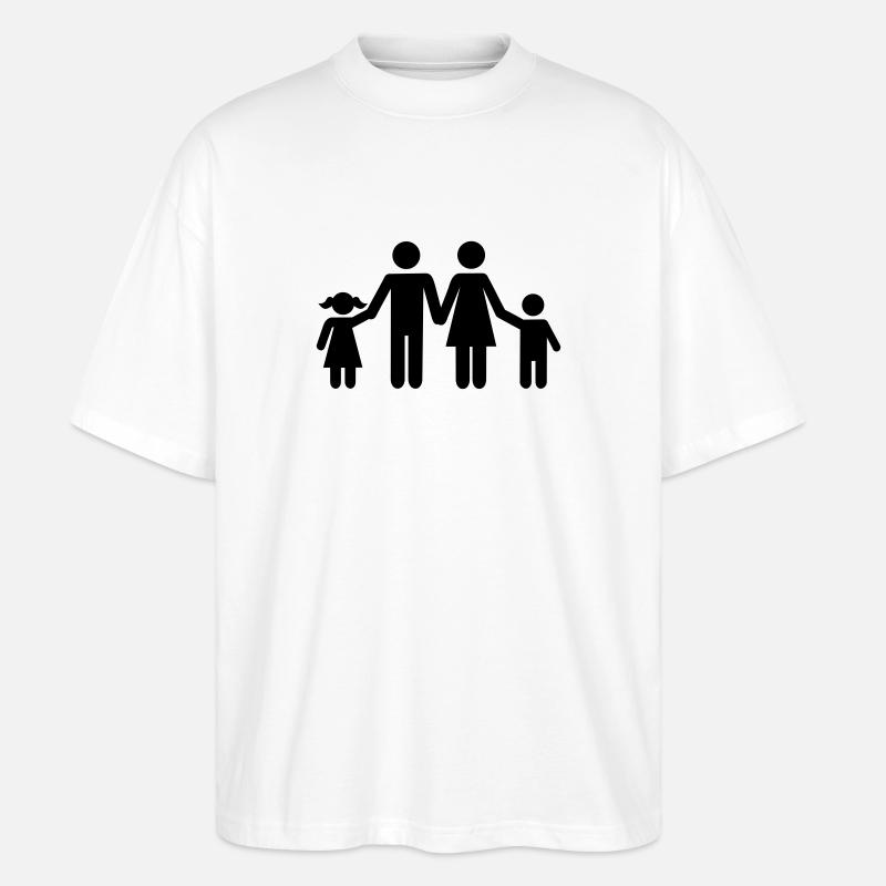 Famille - T-shirt bio Blaster 2.0 coupe oversize Stanley/Stella Unisexe - blanc