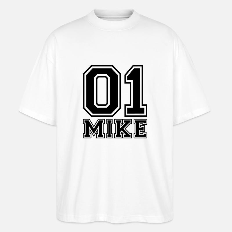 Mike - Name - Stanley/Stella Oversized Unisex Bio T-Shirt Blaster 2.0 - Weiß