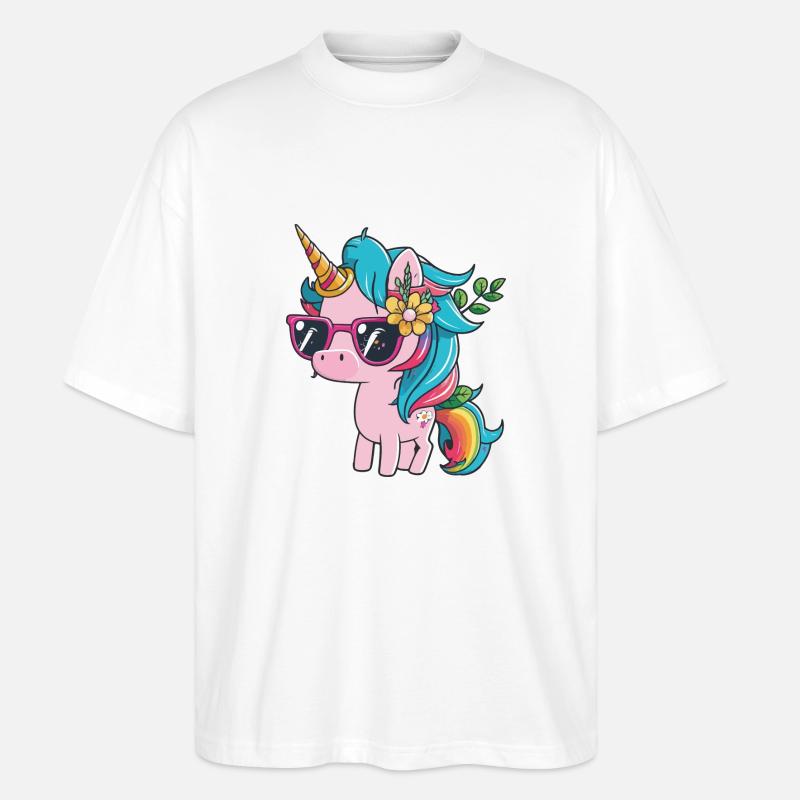 unicorn - Stanley/Stella Oversized Unisex Bio T-Shirt Blaster 2.0 - Weiß