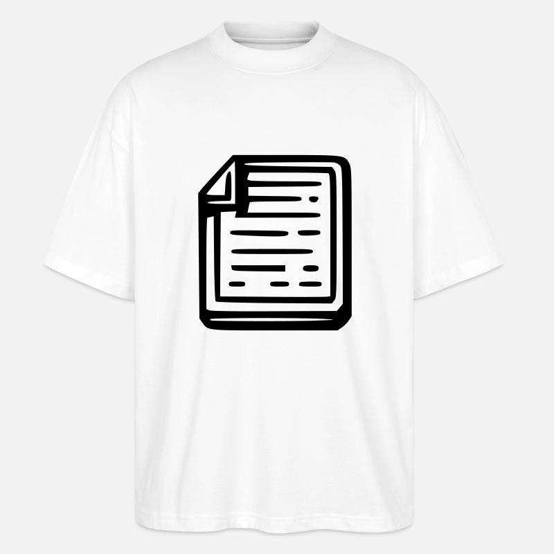 Notizen - Stanley/Stella Oversized Unisex Bio T-Shirt Blaster 2.0 - Weiß