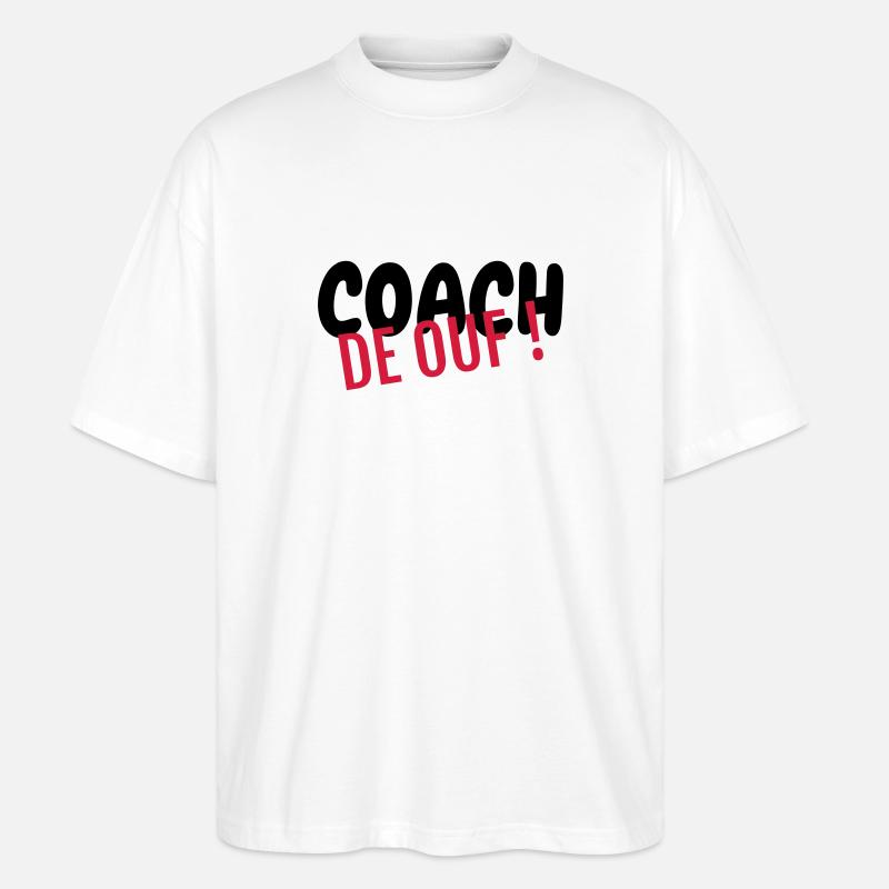 Coach / Coaching / Trainer / Sport - Stanley/Stella Oversized Unisex Bio T-Shirt Blaster 2.0 - Weiß