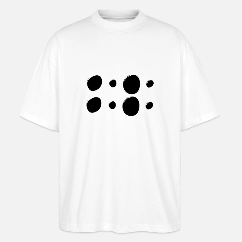 Motifs Cercles Cercles Formes - T-shirt bio Blaster 2.0 coupe oversize Stanley/Stella Unisexe - blanc