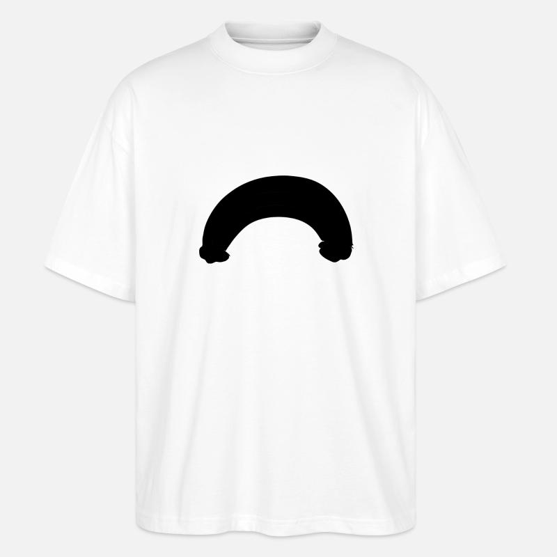 bogen symbol linie - Stanley/Stella Oversized Unisex Bio T-Shirt Blaster 2.0 - Weiß