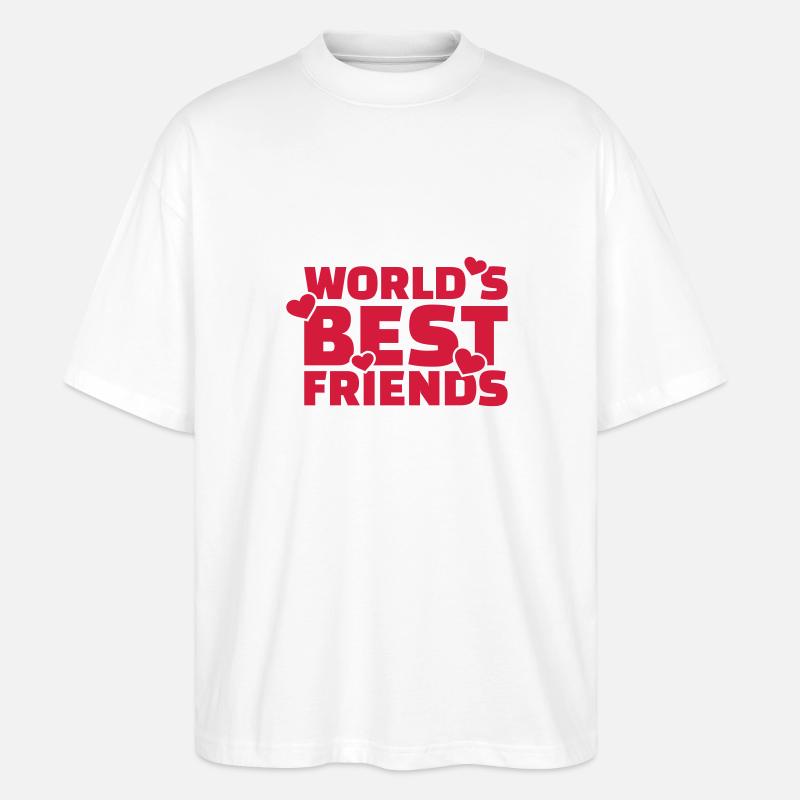 Freunde - Stanley/Stella Oversized Unisex Bio T-Shirt Blaster 2.0 - Weiß