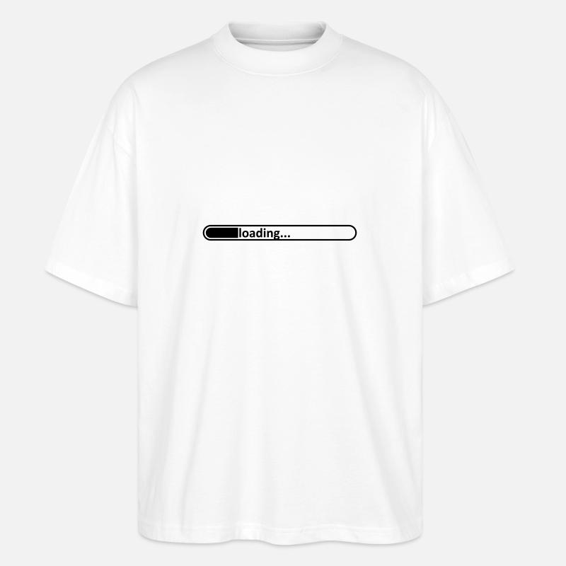 barre de chargement / / chargement / / / / Load - T-shirt bio Blaster 2.0 coupe oversize Stanley/Stella Unisexe - blanc