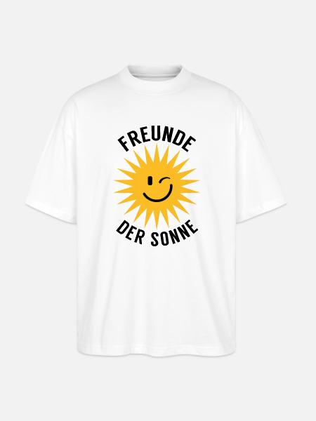 Freunde der Sonne - Stanley/Stella Oversized Unisex Bio T-Shirt Blaster 2.0 - Weiß