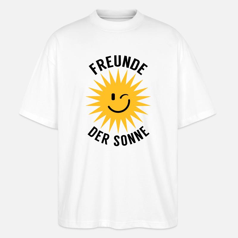Freunde der Sonne - Stanley/Stella Oversized Unisex Bio T-Shirt Blaster 2.0 - Weiß