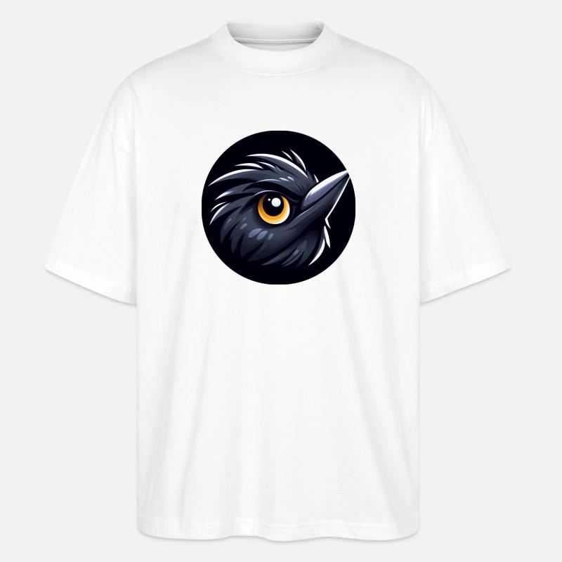 Comic Amsel Vogel - Stanley/Stella Oversized Unisex Bio T-Shirt Blaster 2.0 - Weiß