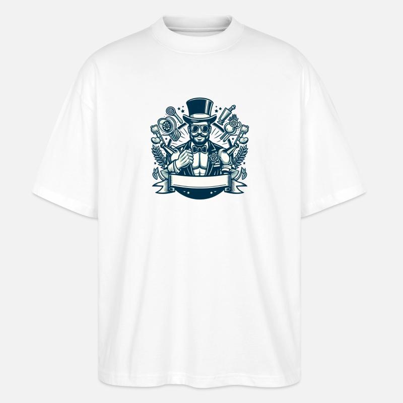 JGA - Junggesellenabschied 2 - Stanley/Stella Oversized Unisex Bio T-Shirt Blaster 2.0 - Weiß