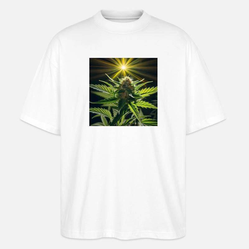 Cannabis 4 - Stanley/Stella Oversized Unisex Bio T-Shirt Blaster 2.0 - Weiß