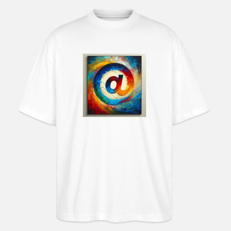 Symbol 6 - Stanley/Stella Oversized Unisex Bio T-Shirt Blaster 2.0 - Weiß