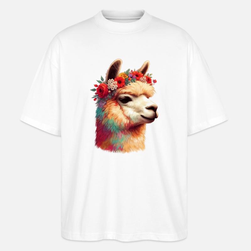 Alpaka - Stanley/Stella Oversized Unisex Bio T-Shirt Blaster 2.0 - Weiß