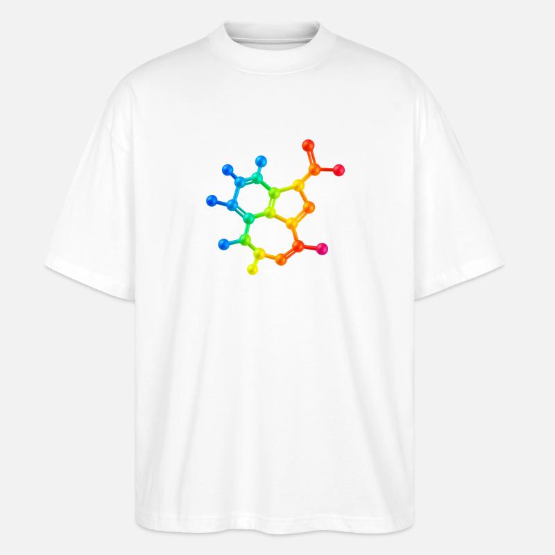 Trippy acid has visual effect - Stanley/Stella Oversized Unisex Bio T-Shirt Blaster 2.0 - Weiß