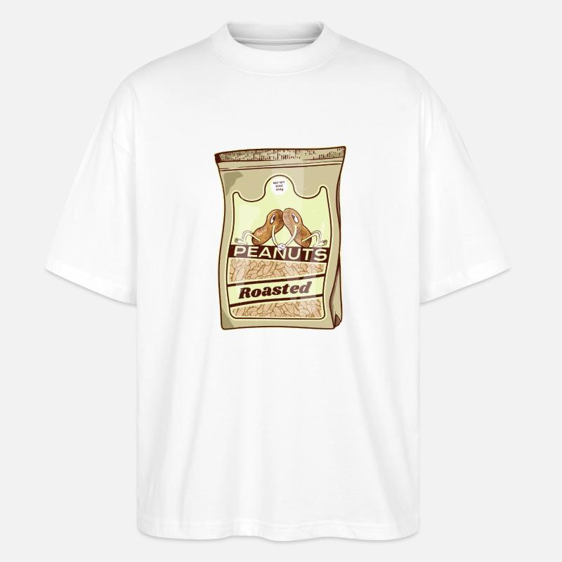 Roasted Peanuts Retro Pack - Stanley/Stella Oversized Unisex Organic T-shirt Blaster 2.0 - white