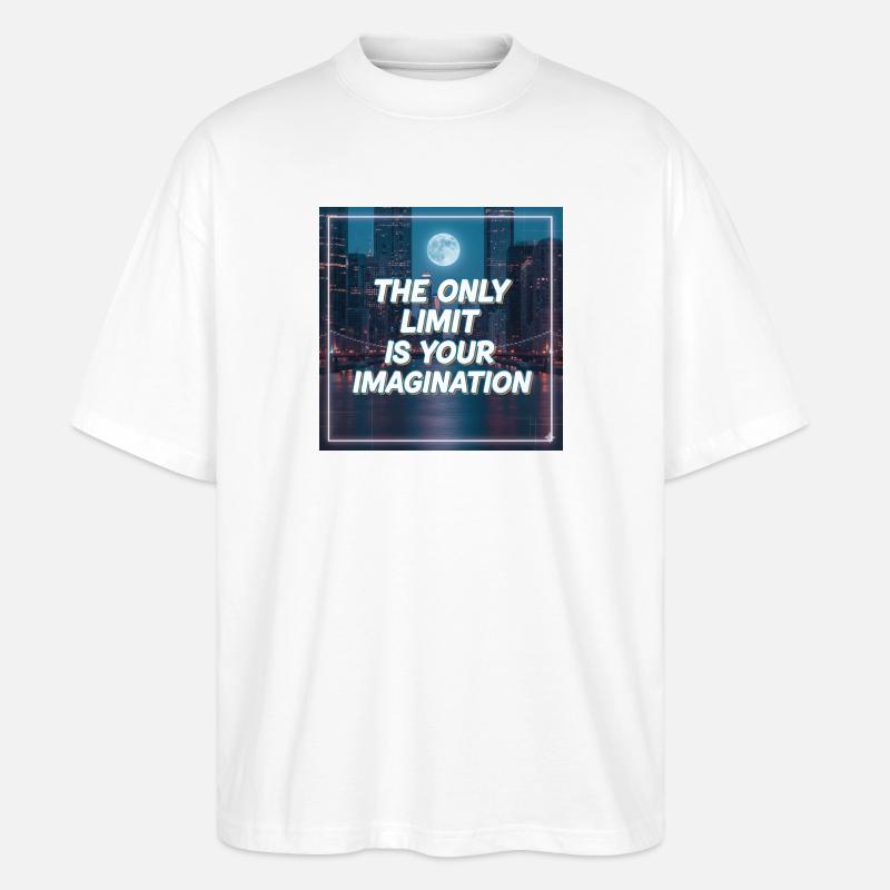 Seule votre imagination pose des limites - T-shirt bio Blaster 2.0 coupe oversize Stanley/Stella Unisexe - blanc
